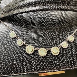 ‼️✨Floral Cluster Necklace Soft yellow and cream LC Lauren Conrad vintage style